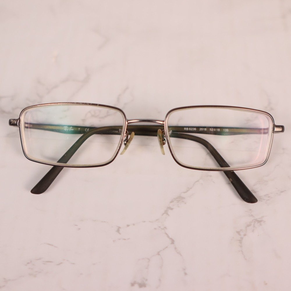 Ray Ban Men's Silver/Tortoise Eyeglasses Frame RB 6236 2518 52-18 135