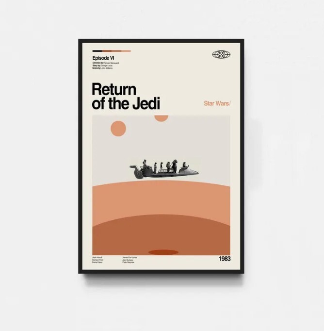 Return of the Jedi Star Wars Poster TV Series Print Artwork