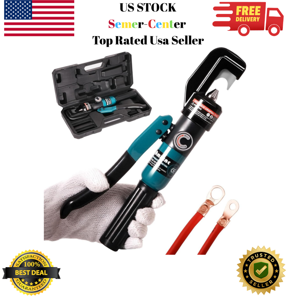 Point Press Hydraulic Crimping Tool Hydraulic Crimper for 8 AWG - 3/0 AWG Copper