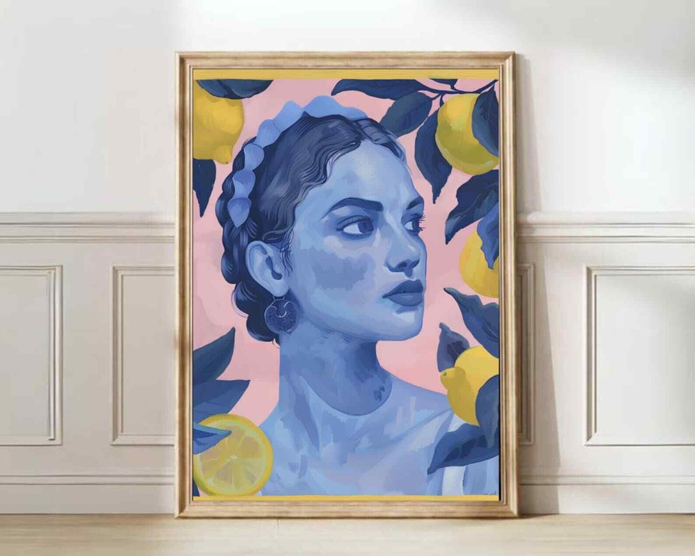 Greek Goddess Print Greek Woman Painting Colorful Illustration Henri Matisse