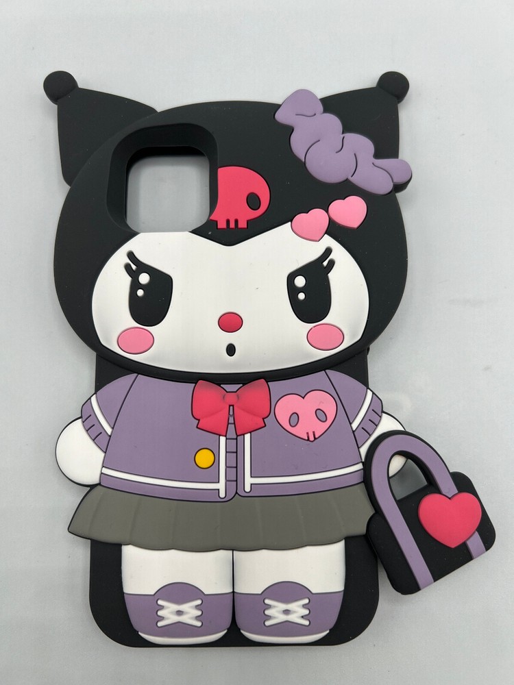 Hello Kitty Evil Kuromi Silicone Soft Phone Case For IPhone 11