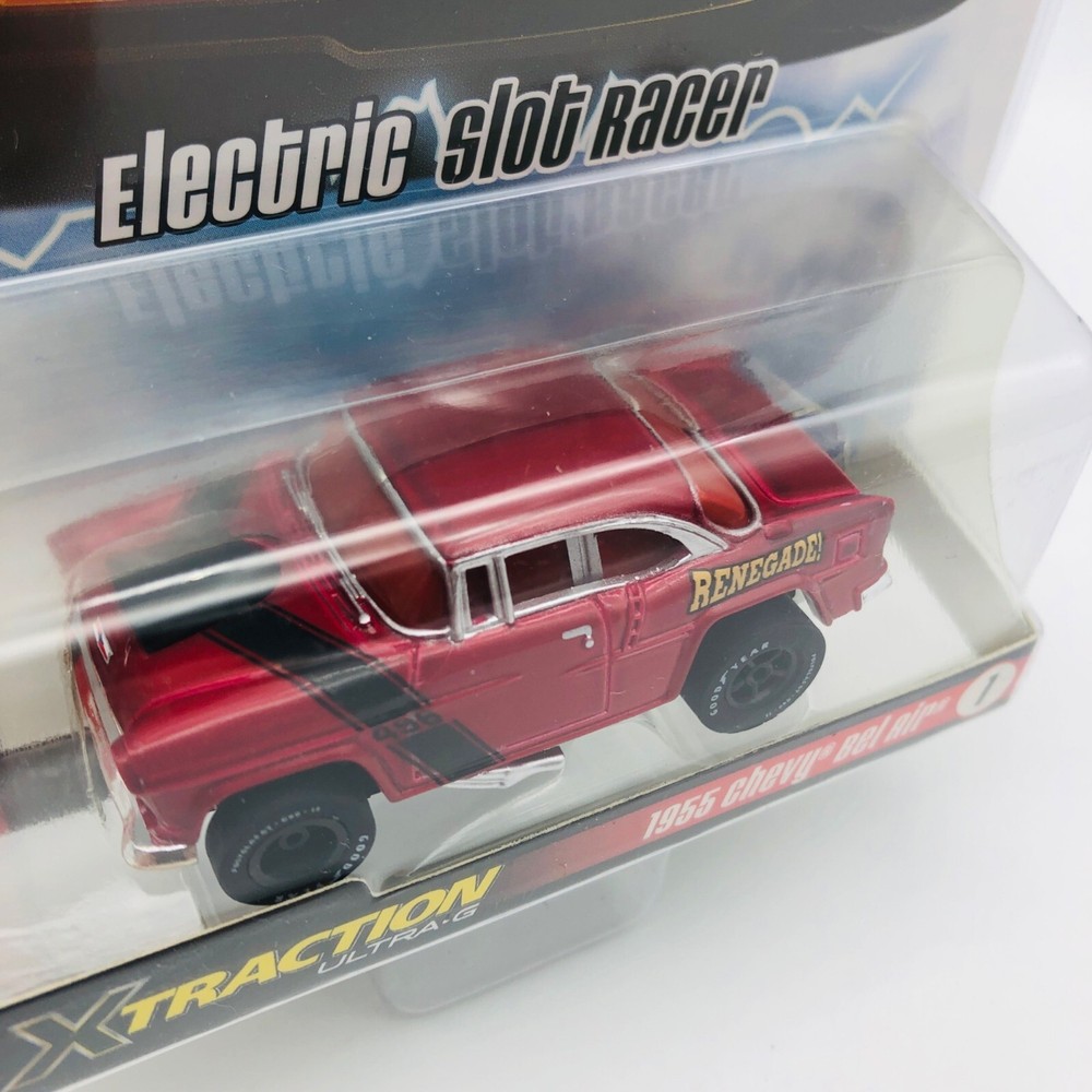 Auto World X-Traction Ultra-G Red 1955 Chevy Bel Air Electric HO Slot Car New