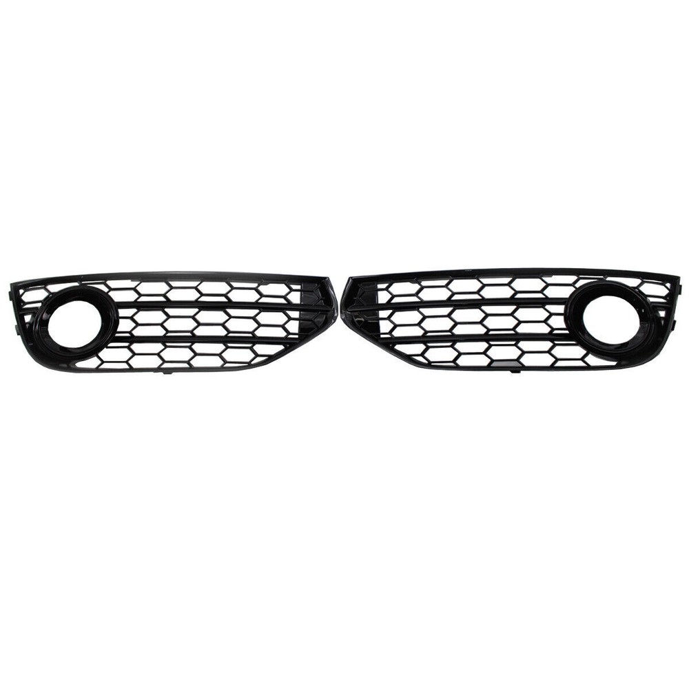 For Audi A4 B8 B8.5 ALLROAD 2009-15 Mesh Fog Light Honeycomb Grille Grill Cover