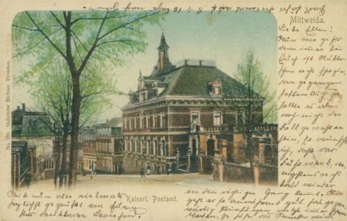 Ansichtskarte Mittweida 1902 Kaiserl. Postamt  (Nr.763)