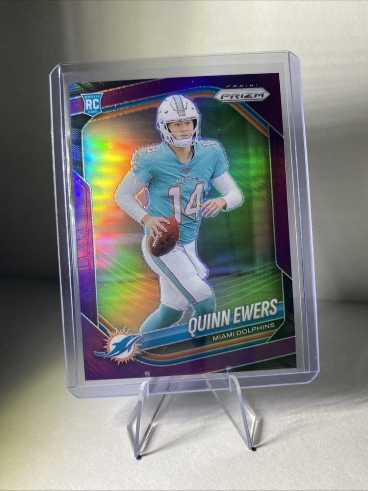 2025 Panini Prizm - Rookies Quinn Ewers #307 Purple Prizm /125 (RC)