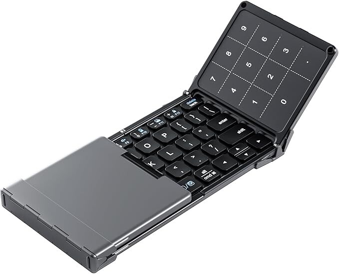 Bluetooth Wireless Folding Keyboard US Layout for iOS Windows Android FS