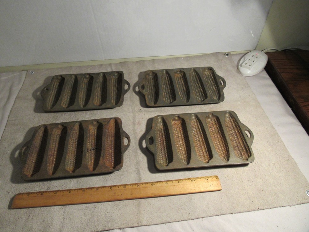 Cast Iron Cornbread Pan 5 Ear Corn Bread Mold Skillet Baking
