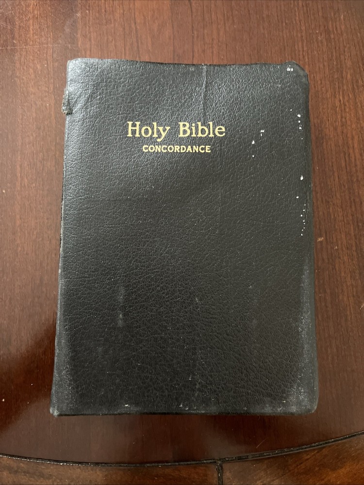 Holy Bible Concordance Red Letter Edition King James Version Vintage Black
