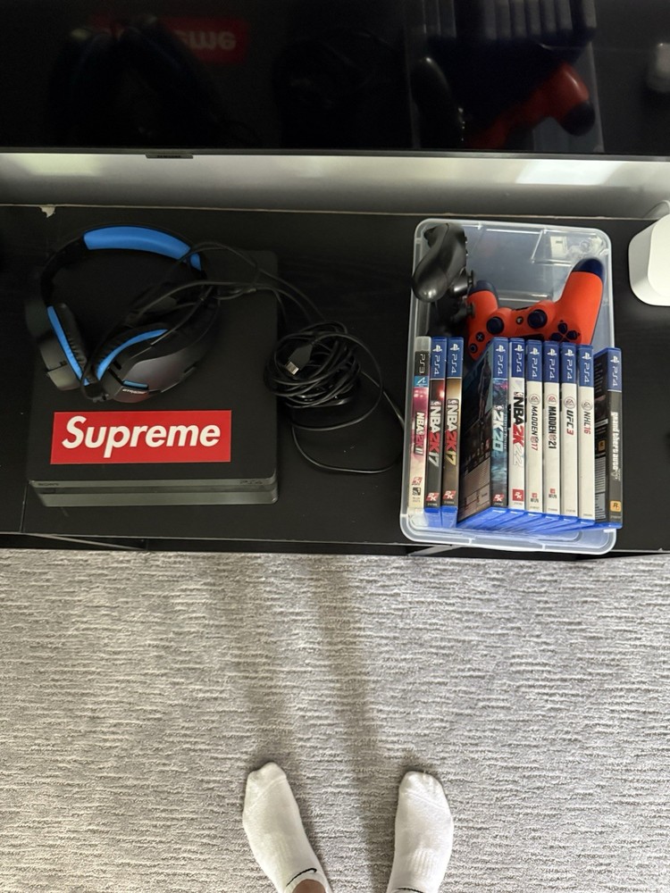 PS4 Bundle with 2 Controllers, Games, and Headset