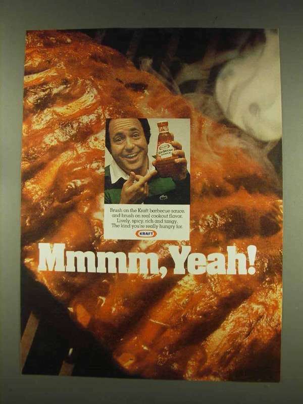 1977 Kraft Barbecue Sauce Vintage Ad - Mmmm Yeah Flavor  