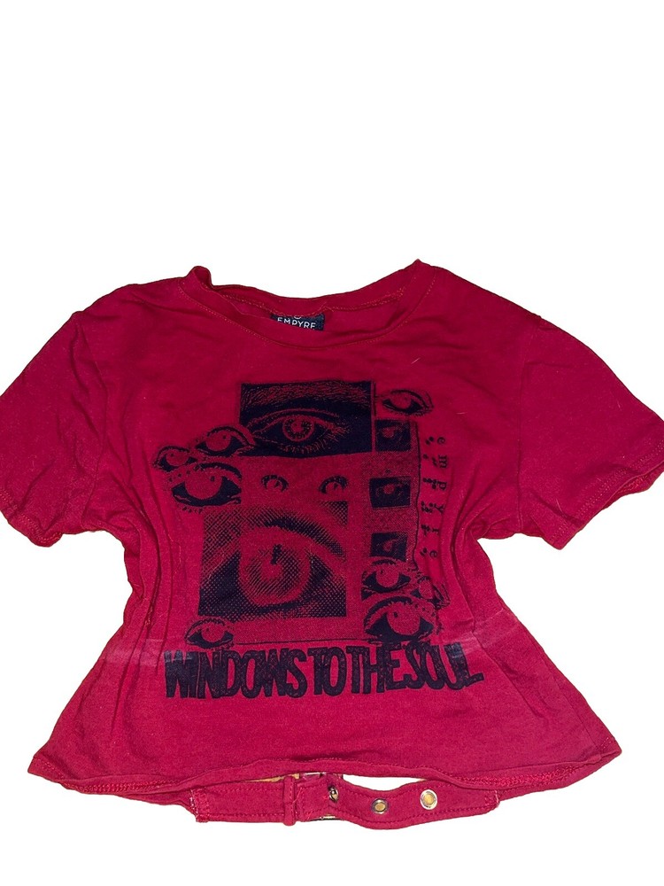 Empyre Brand Y2K Style Open Back Crop Top