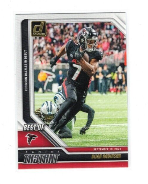 2024 Panini Donruss Bijan Robinson Best of Instant #19 Football Card