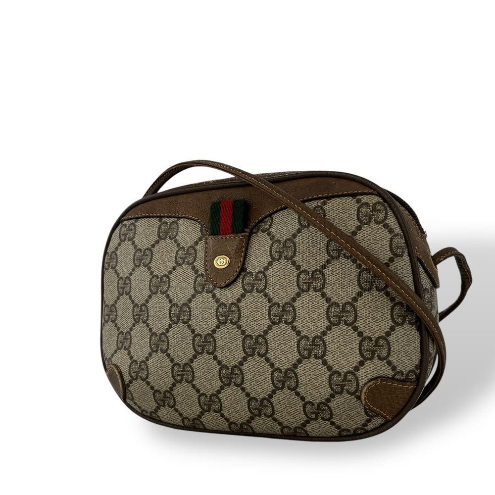 Vintage Gucci GG Supreme Sherry Mini Shoulder Bag Beige Japan