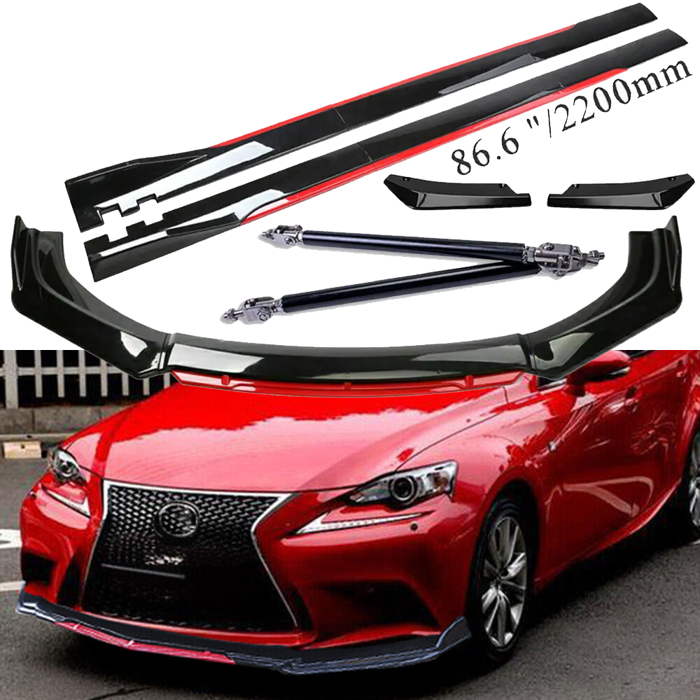 For Lexus IS250 IS300 IS350 Front Bumper Lip Spoiler Splitter Side /Skirt Body