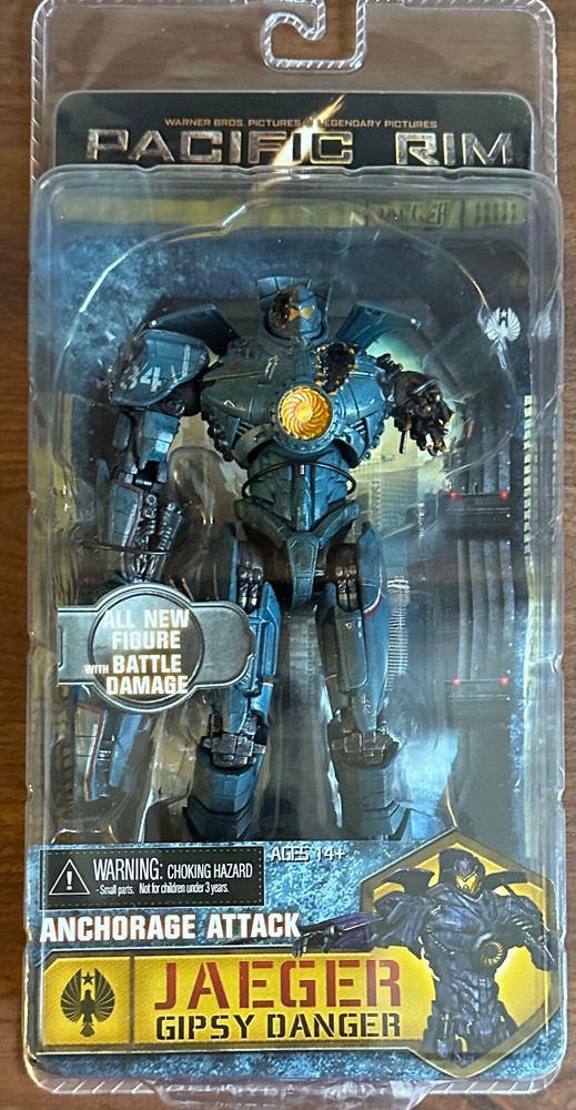 NECA Pacific Rim Jaeger Gipsy Danger Anchorage Attack Battle Damage Figure New
