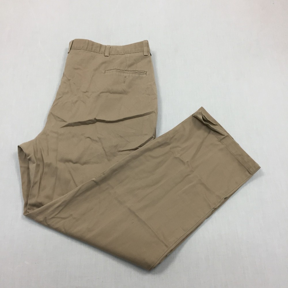 Dockers Chino Trousers Cotton Pants Straight Fit Mens Size 42W 32L Beige