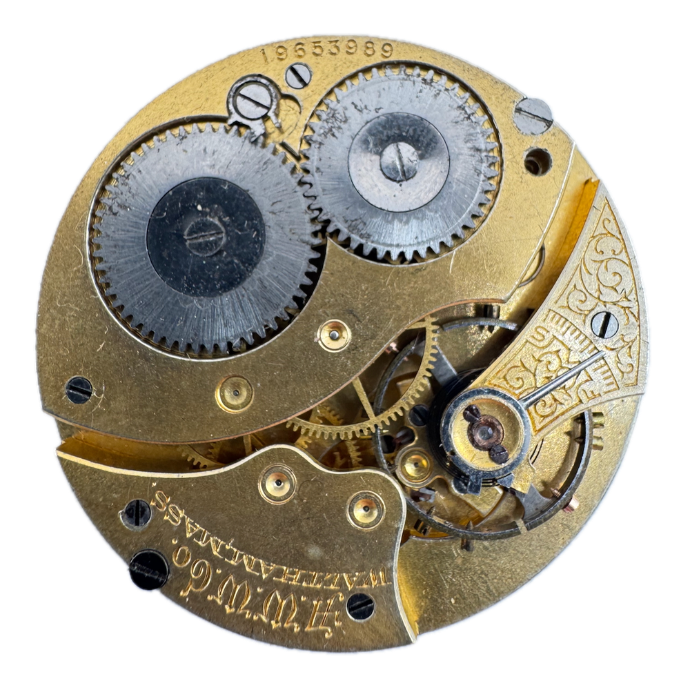 Antique 1914 Waltham 7 Jewel 12s Mechanical Pocket Watch Movement Equity USA