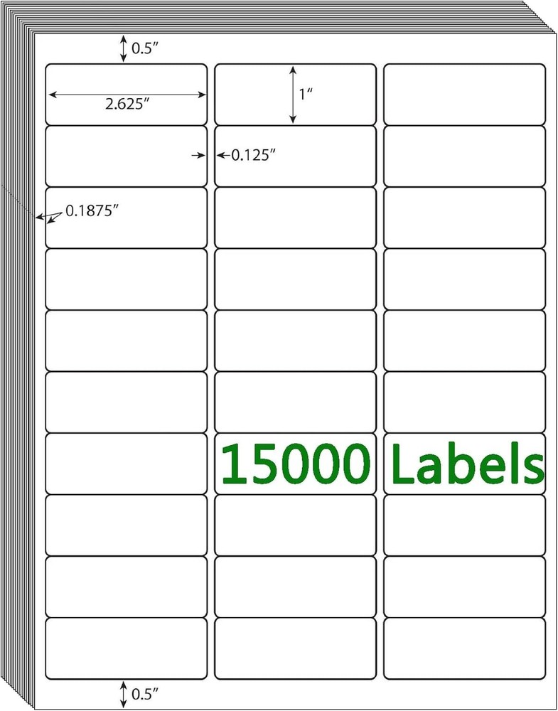 Versatile White Blank Sticker Labels - 1