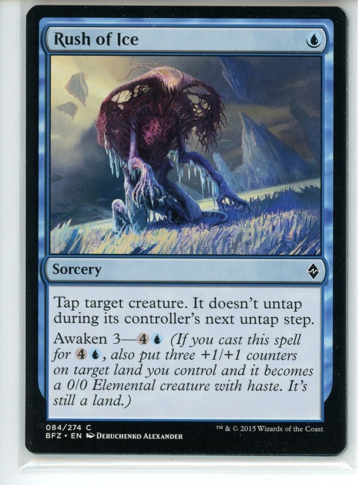 RUSH OF ICE Battle for Zendikar #84 BFZ(LP)(MTG)