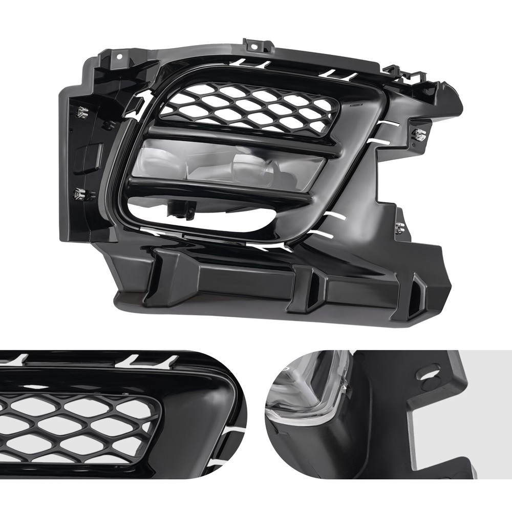 LED Fog Light Lamp W/Cover Kit For Jeep Grand Cherokee 2017-22 RH Passenger Side