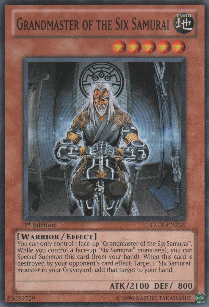 Grandmaster of the Six Samurai LCGX-EN226 Common Unlimited Edition Heavy Metal Raiders