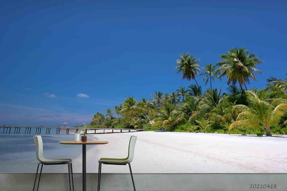 3D Tropical Beach Landscape Wall Murals Wallpaper Murals Wall Sticker 2