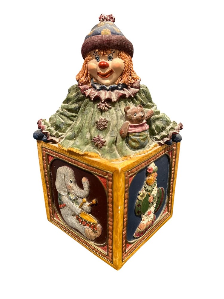 Children’s Clown Circus Musical Coin Box Elephant Seal Monkey Piggy Bank