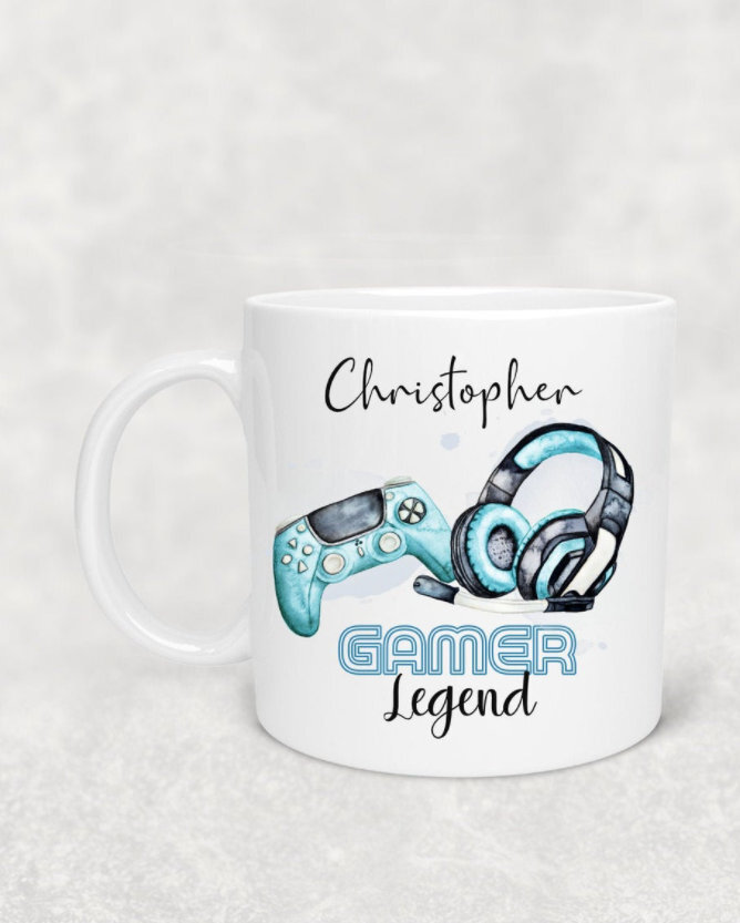 Personalized Boy Gamer Coffee Mug Gamer Legend Mug Gaming Legend Gifts Gaming