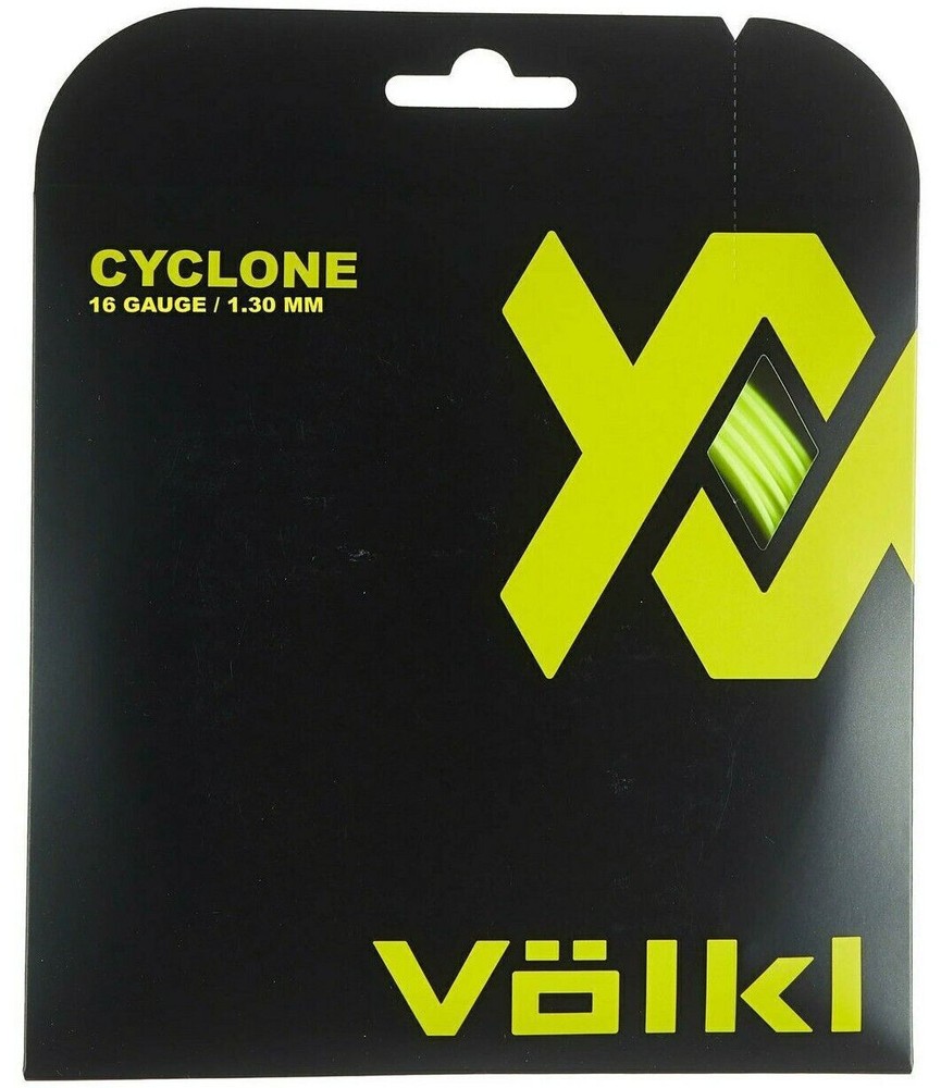 NNEDSZ 1 Pack Volkl Cyclone 16g/1.30mm Tennis Racquet Strings - Neon Yellow
