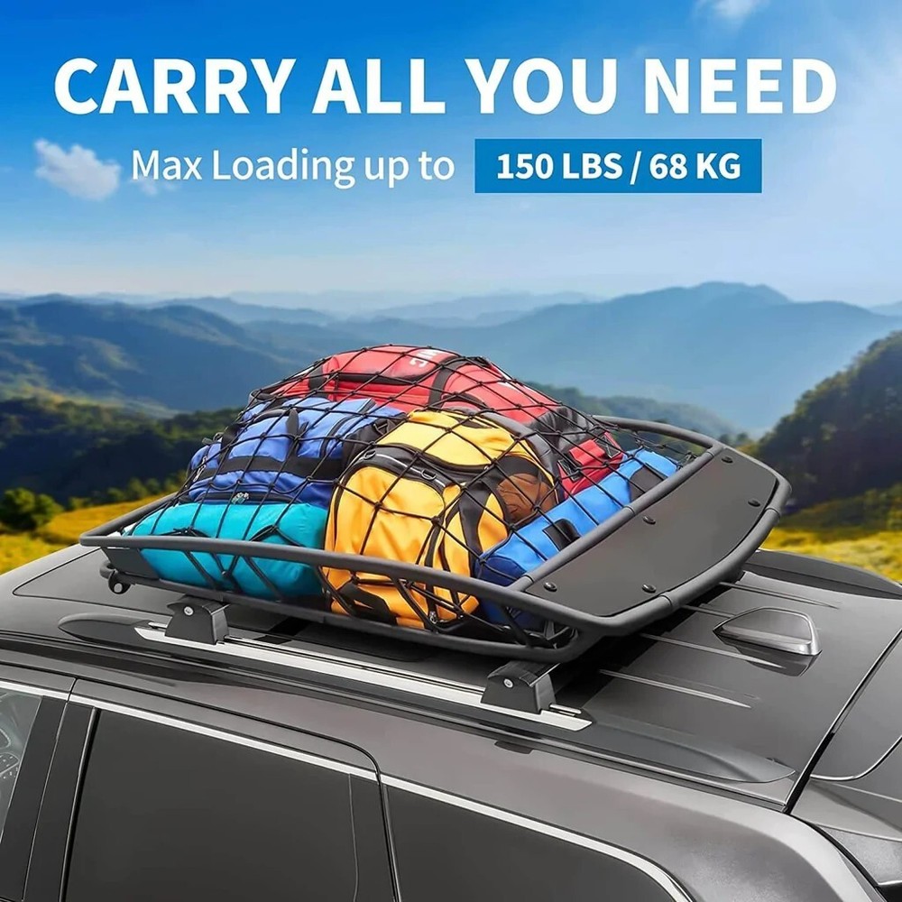 Cross Bars Roof Racks For 2011-2021 Jeep Grand Cherokee with Side Rails Aluminum