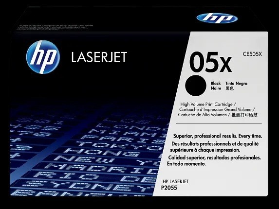 HP 05X Black High-Yield Toner Cartridge Works Laserjet P2055 Series CE505X
