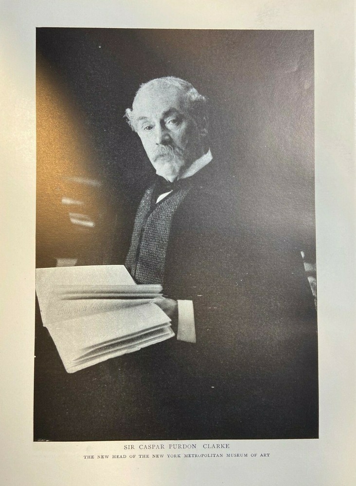 1905 Vintage Magazine Illustration Sir Caspar Purdon Clarke Metropolitan Museum