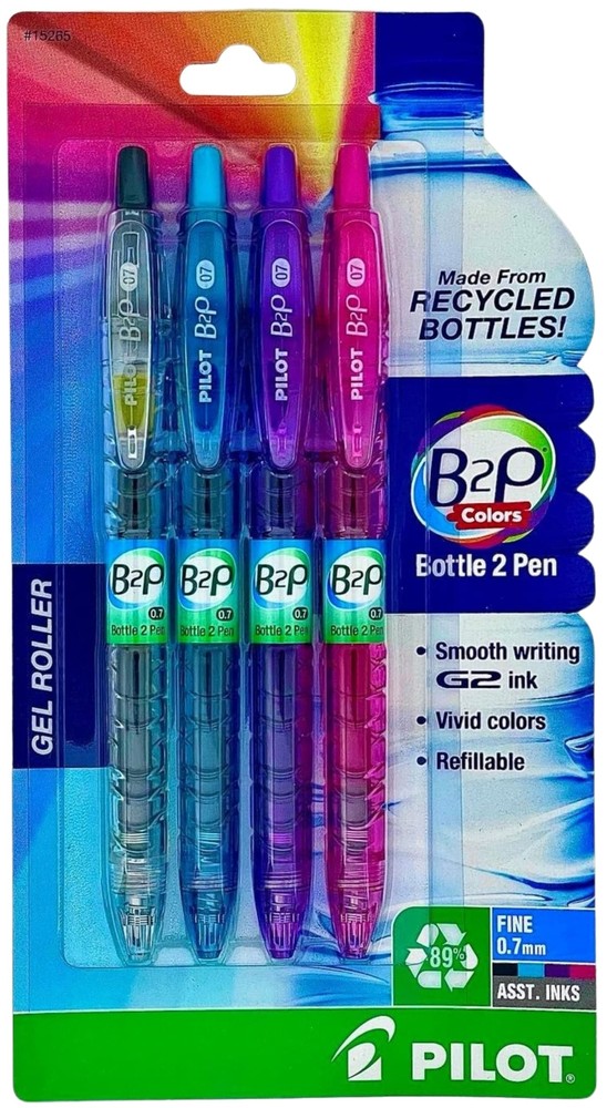 PILOT B2P Colors (New 2020! in retail packaging) - Bottle to Pen Refillable &...