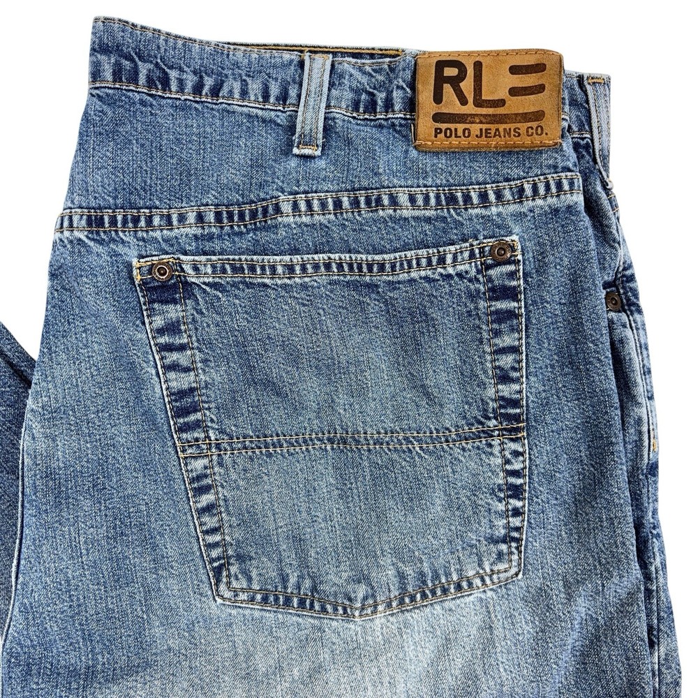 POLO JEANS CO Ralph Lauren Langley Loose Fit 40x34 Baggy Vintage 90s Y2K Jeans
