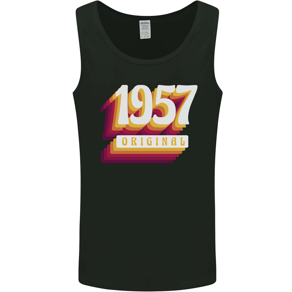 Retro 68th Birthday Original 1957 Mens Vest Tank Top