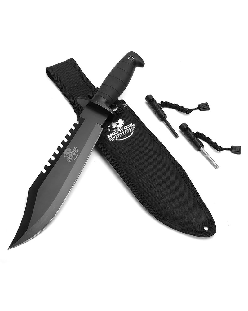 15-Inch Tactical Bowie Hunting Knife with Sheath - Survival Fixed Blade