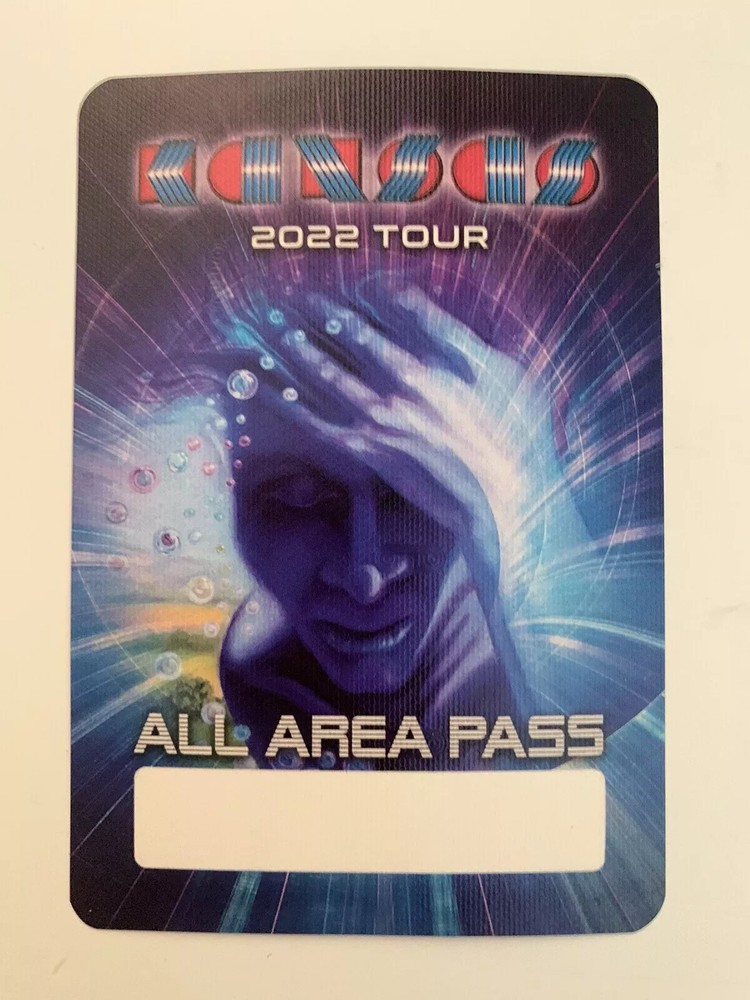 KANSAS Band 2022 Concert Tour All Access Backstage Pass