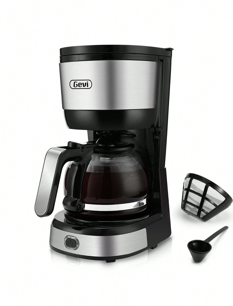 Gevi 4 Cup Coffee Maker Small Drip Coffeemaker Compact Brewer w/ Auto-Shut Off