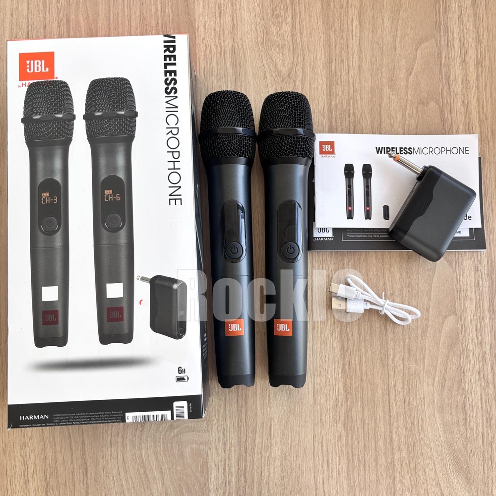 New JBLWIRELESSMICAM 2 Wireless Dynamic Microphones with Receiver US stock