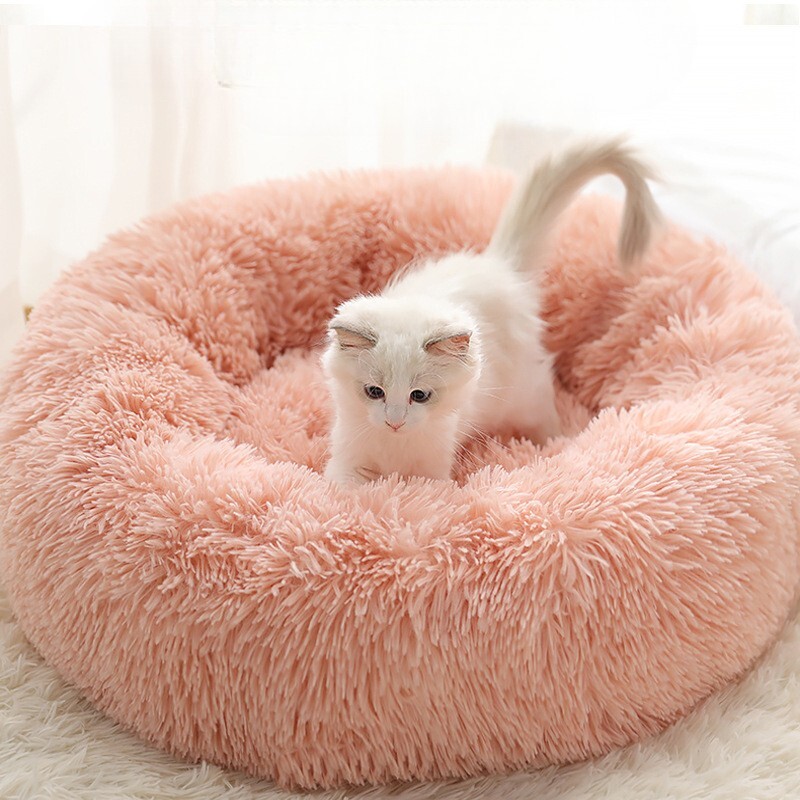 Home Plush Pet Nest Winter Cat Nest Dog Nest Warm Detachable and Washable Round