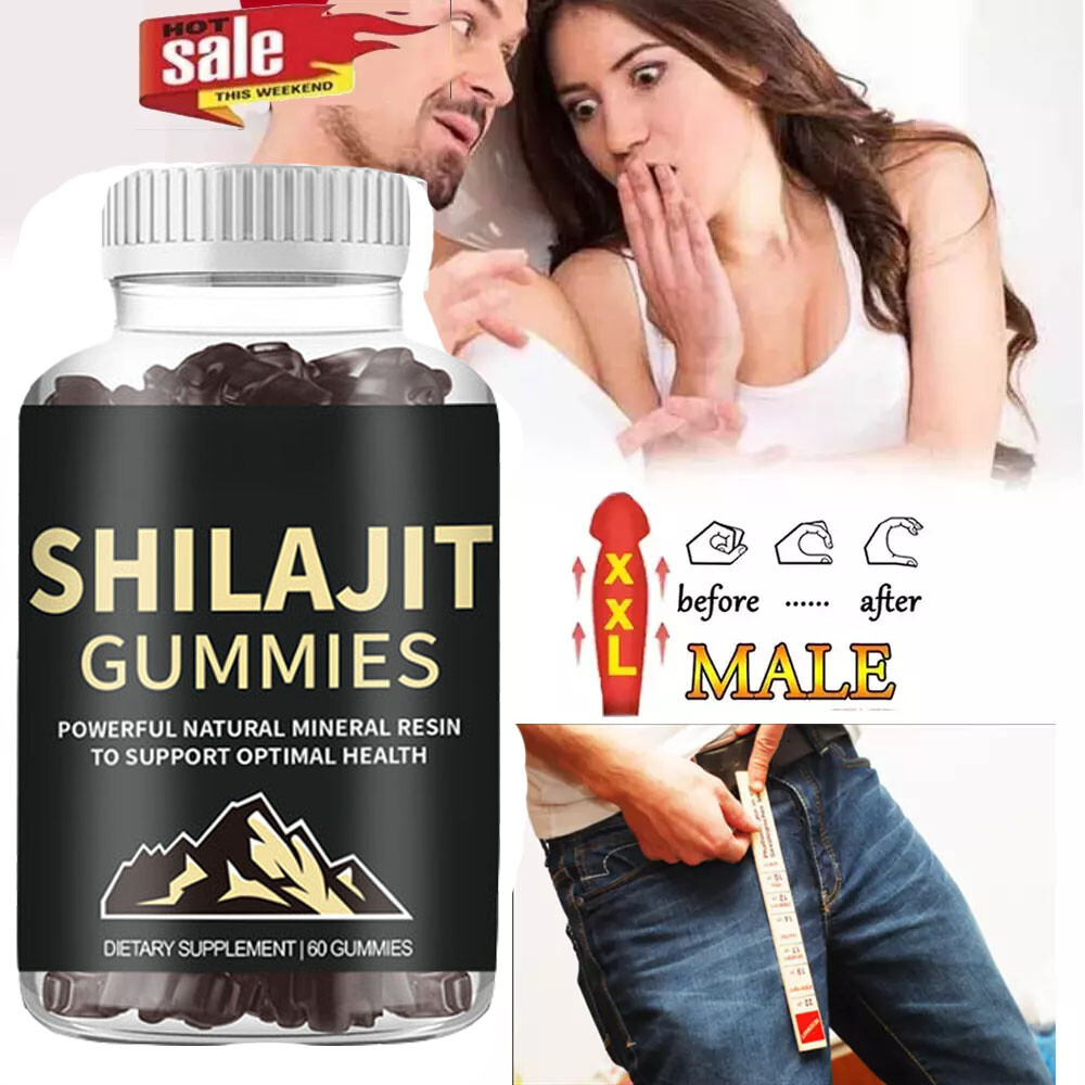Pure Himalayan Shilajit Gummies Organic,Boost Energy,Stress Relief  Ashwagandha