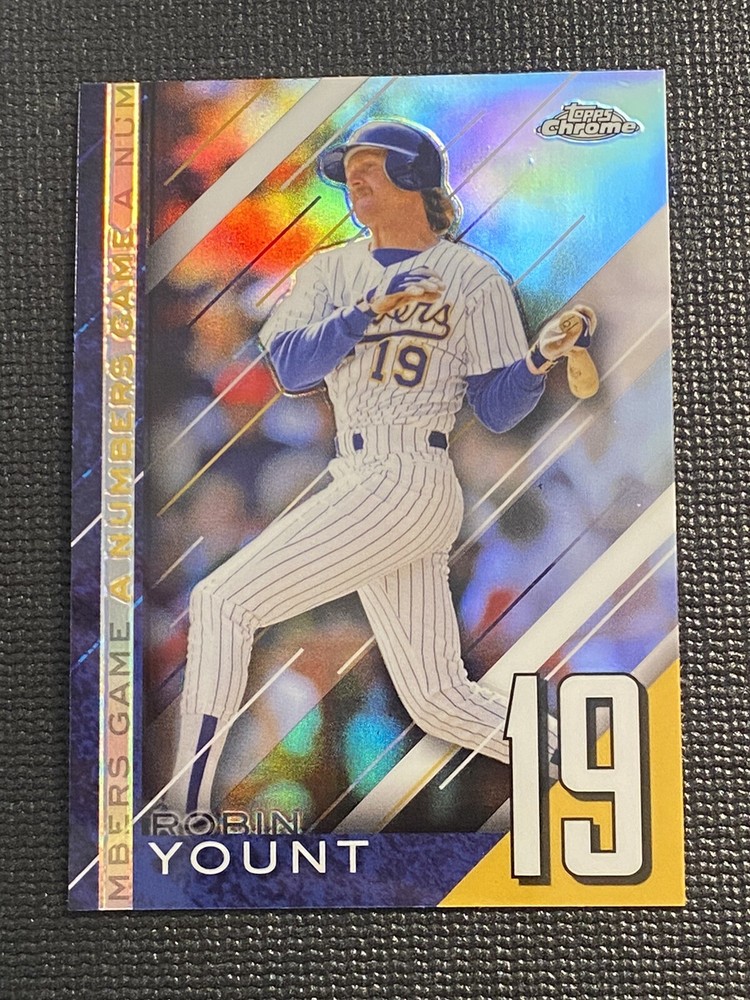 2020 Topps Chrome Update NGC-12 Robin Yount A Numbers Game Brewers HOF Card
