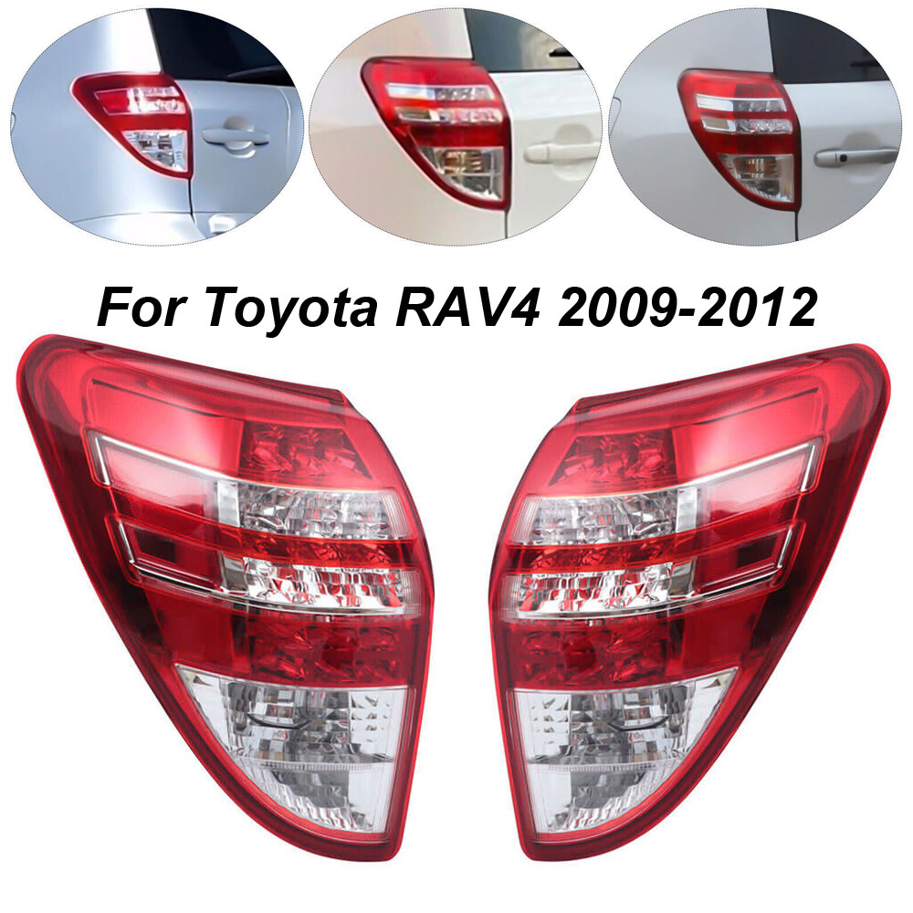 Pair Driver &Passenger Side Halogen Tail Lights Assembly For Toyota RAV4 09-2012
