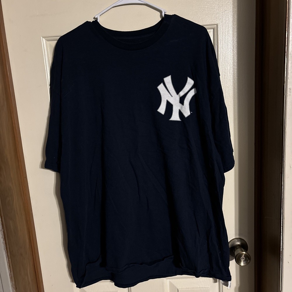 #99 Aaron Judge NY Yankees Navy Blue Majestic Jersey T-Shirt Size Adult XXL