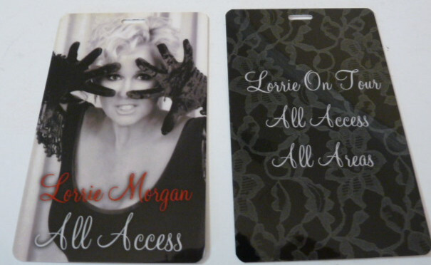 Lorrie Morgan Concert Tour All Access Laminate Backstage Pass D11
