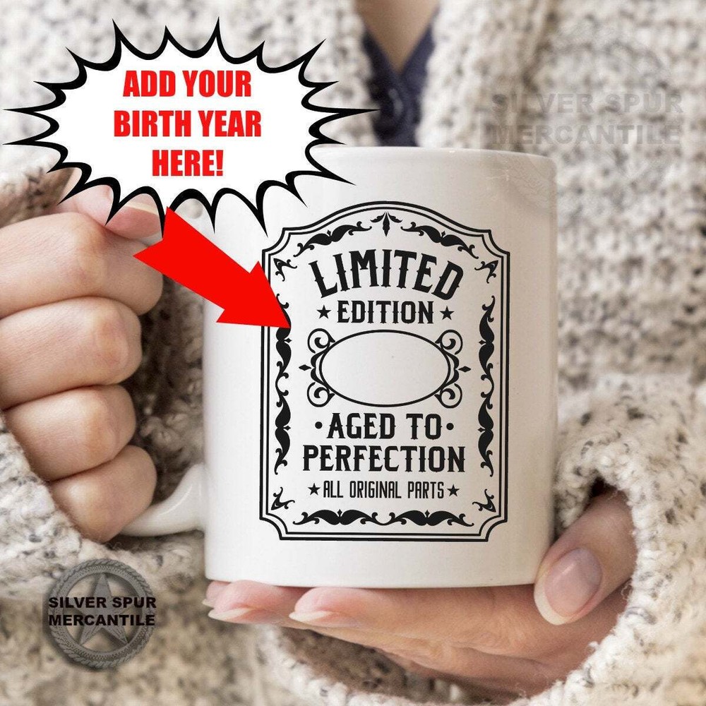 Birthday Gift Mug Customized Aged To Perfection Gift For Men Gift For Mom Gift