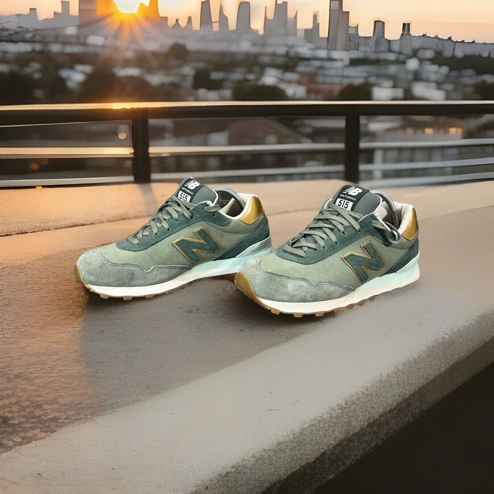 New Balance 515 Shoes Green Gold Classic Walking Running Women’s US Size 11