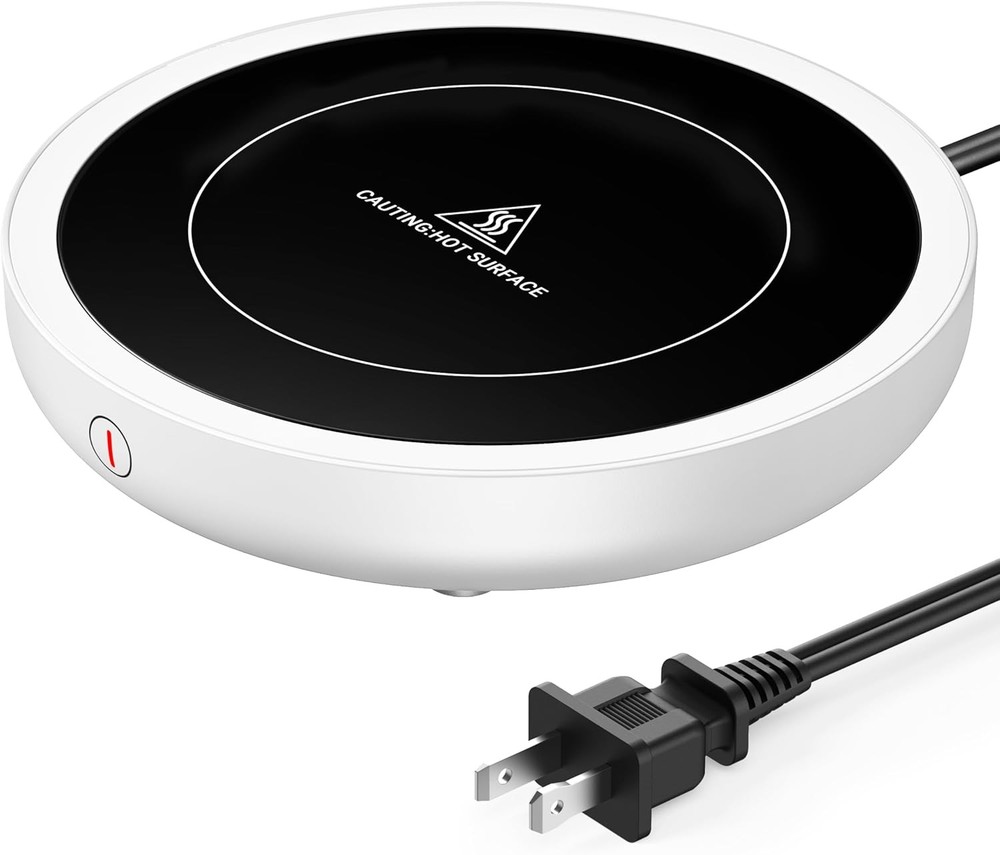 SWEETFULL Coffee Mug Warmer, 36W Electric Cup Warmer for Desk White