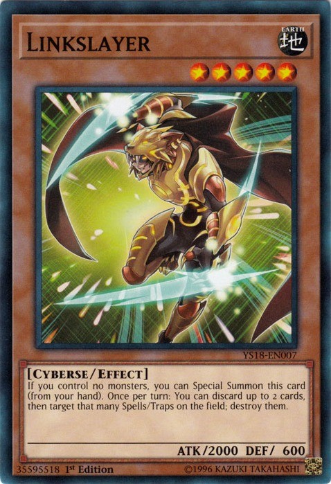 Linkslayer Common YS18-EN007 1st Edition Moderately Played Card