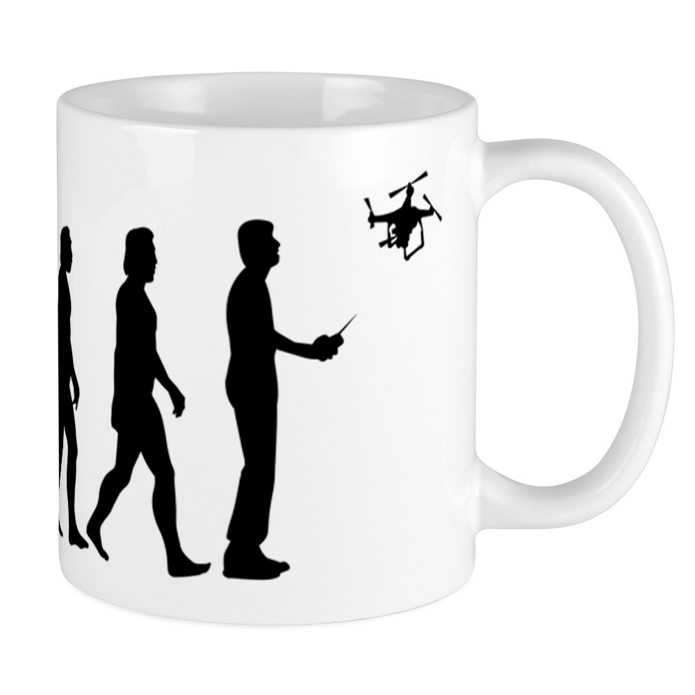 CafePress Drone Evolution 11 oz Ceramic Mug Design 240285229